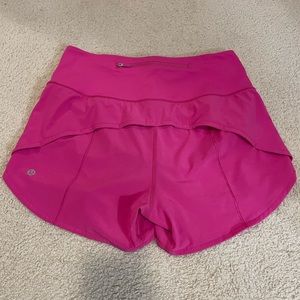 Lululemon speed up high rise 4inch shorts